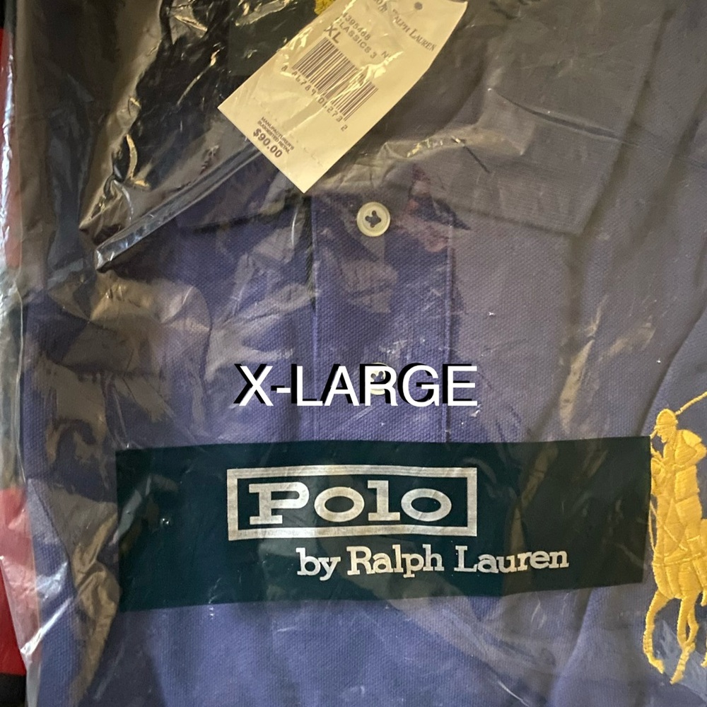 Polo by Ralph Lauren Blue Polo Shirt with Gold Pony